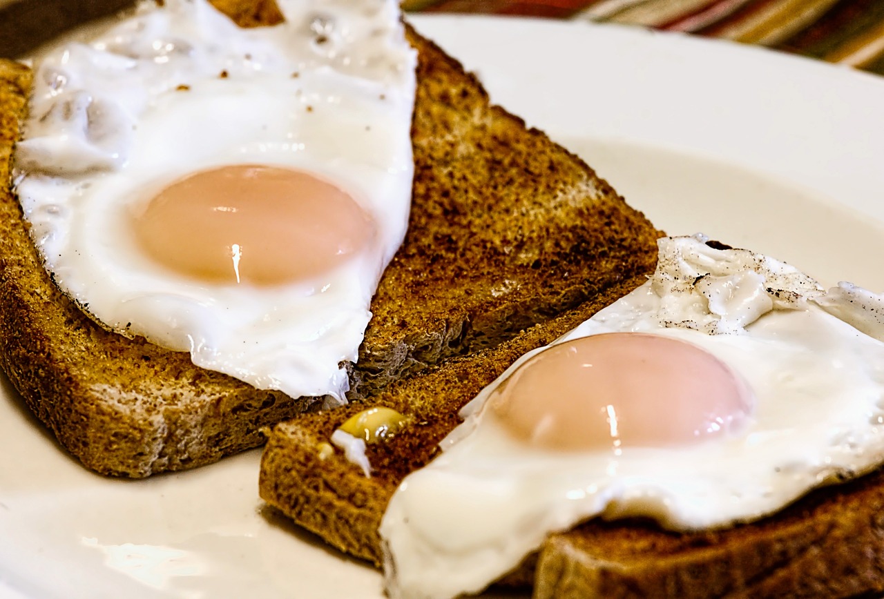 Sunny Side Up On Toasted Breast